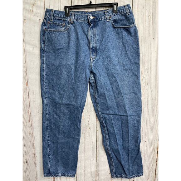 Vintage Levis Jeans Men Size 40 Blue 100% Cotton Denim Y2K Relaxed Straight - Picture 1 of 7